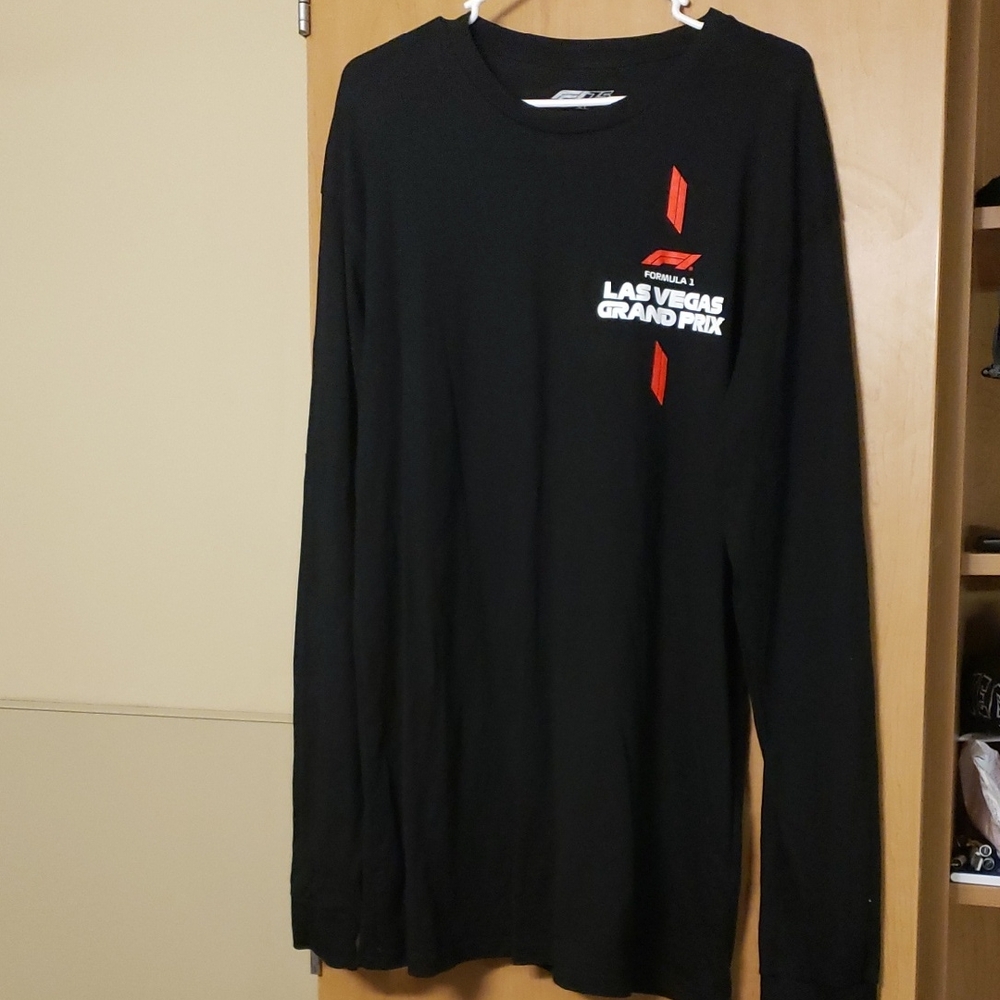Las Vegas Grand Prix 2025 Staff Only Black Long Sleeve T-shirt Size XL
